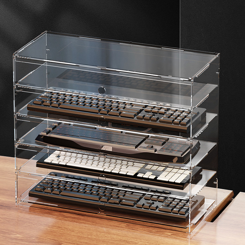 Gaming Keyboard Types - Premium Clear Acrylic Dustproof Display Case