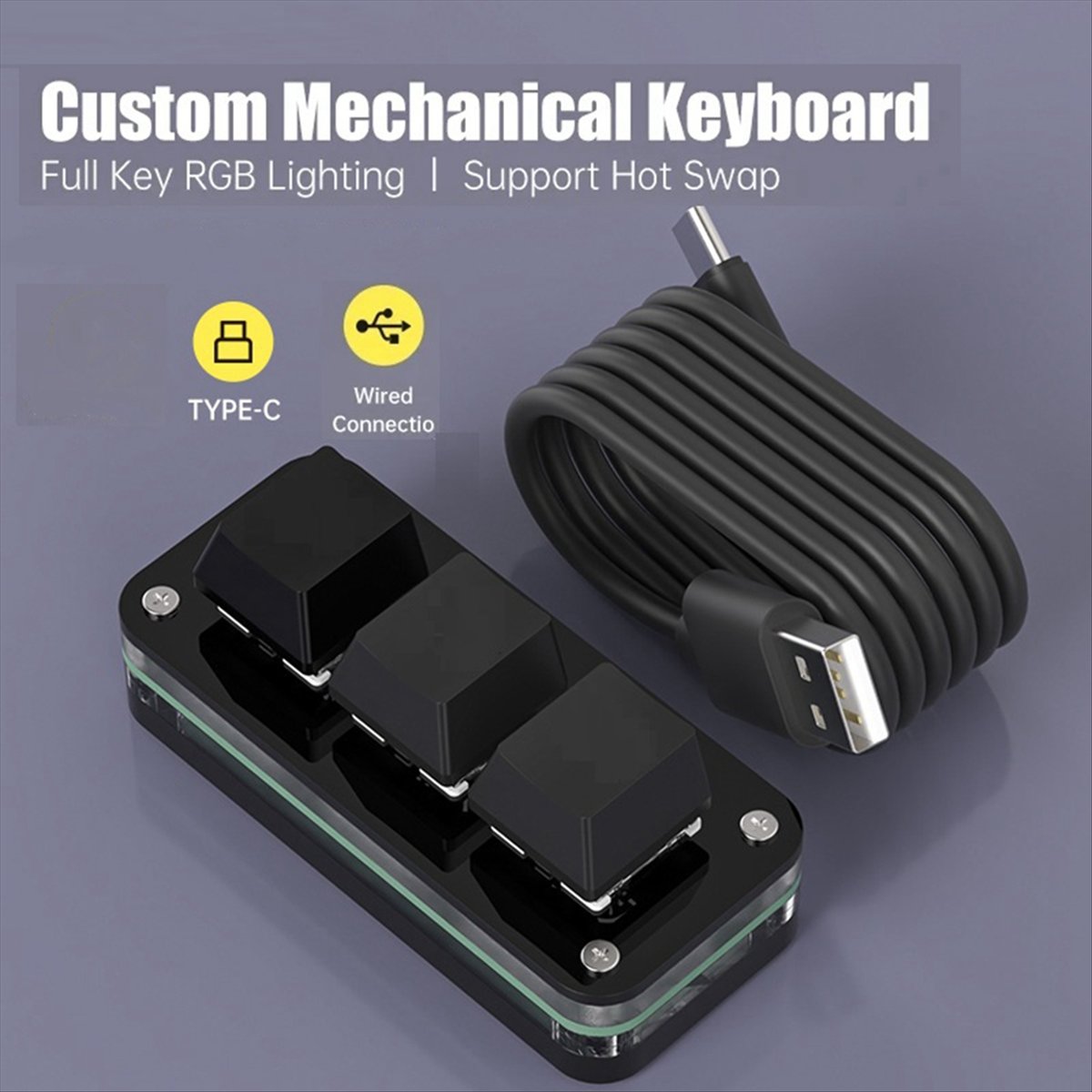 Gaming Keyboard Types - doyou 3 Keys Macro Programming Mini
