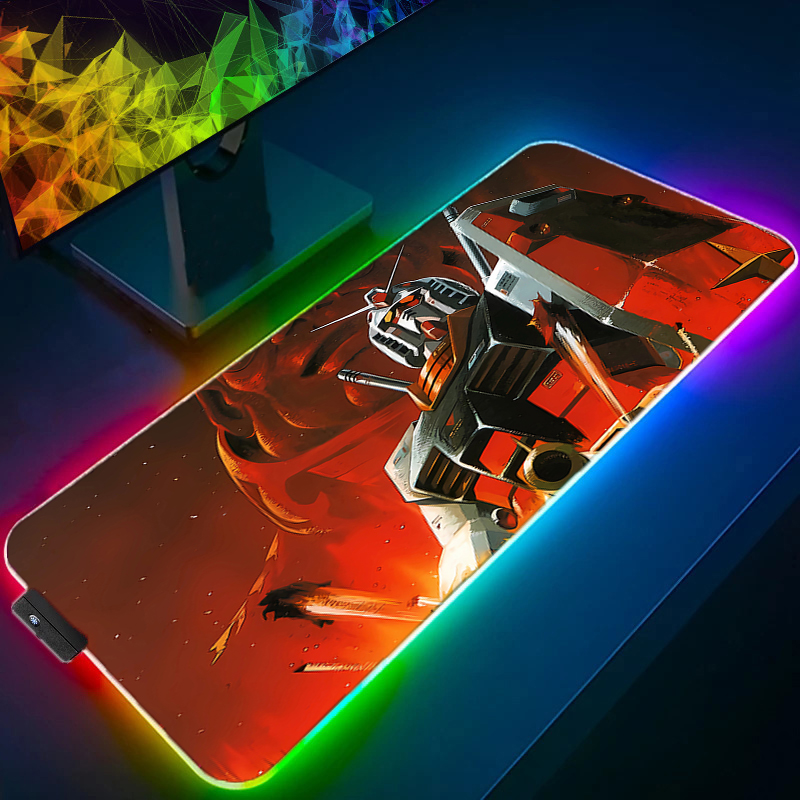 RGB Kawaii Mouse Pad Anime Gab - Gaming Keyboard And Mouse Mobile ulasan dan harga