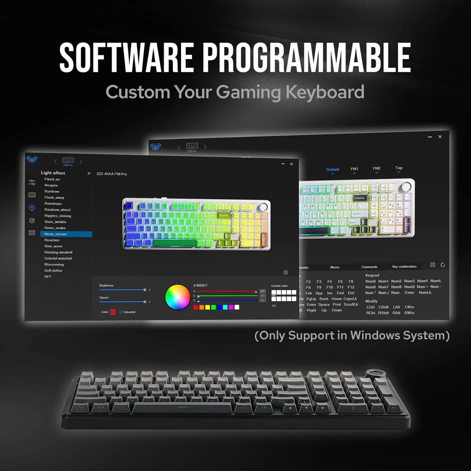 AULA F99PRO Gaming Mechanical  - Gaming Keyboard Bluetooth ulasan dan harga