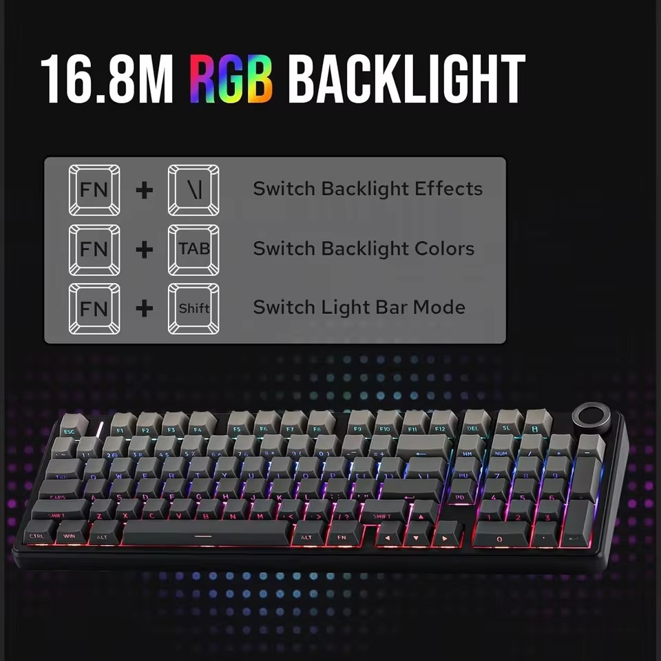 AULA F99PRO Gaming Mechanical  - Gaming Keyboard Bluetooth ulasan dan harga
