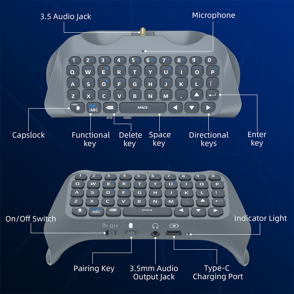 Wireless Keyboard Controller F - Gaming Keyboard Types ulasan dan harga