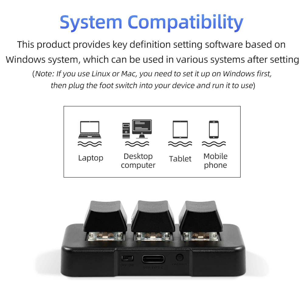 MK321-Pro Small Keyboard 3-key - Gaming Keyboard Bluetooth ulasan dan harga