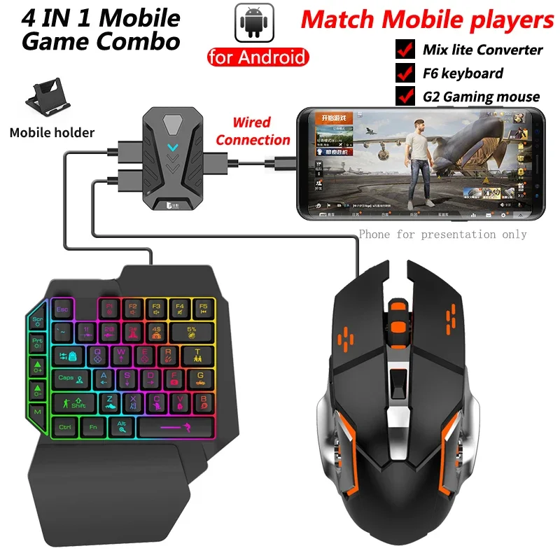 In stock Mixlite Gamepad for M - Gaming Keyboard And Mouse Mobile ulasan dan harga