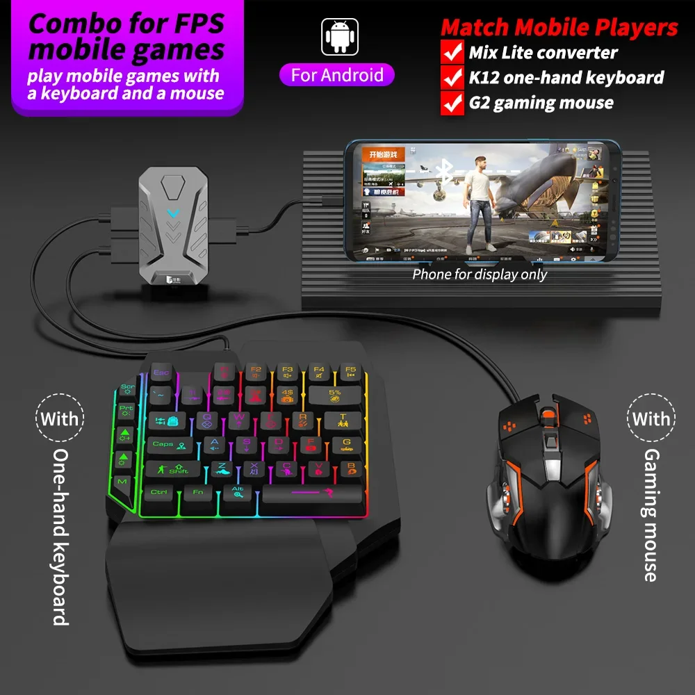 In stock Mixlite Gamepad for M - Gaming Keyboard And Mouse Mobile ulasan dan harga