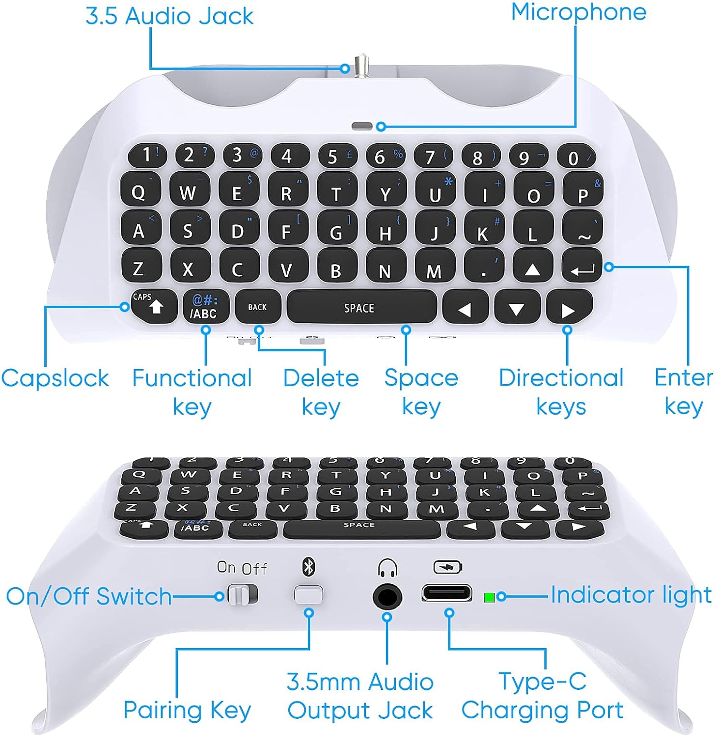 For PS5 Controller, Bluetooth  - Gaming Keyboard Bluetooth ulasan dan harga
