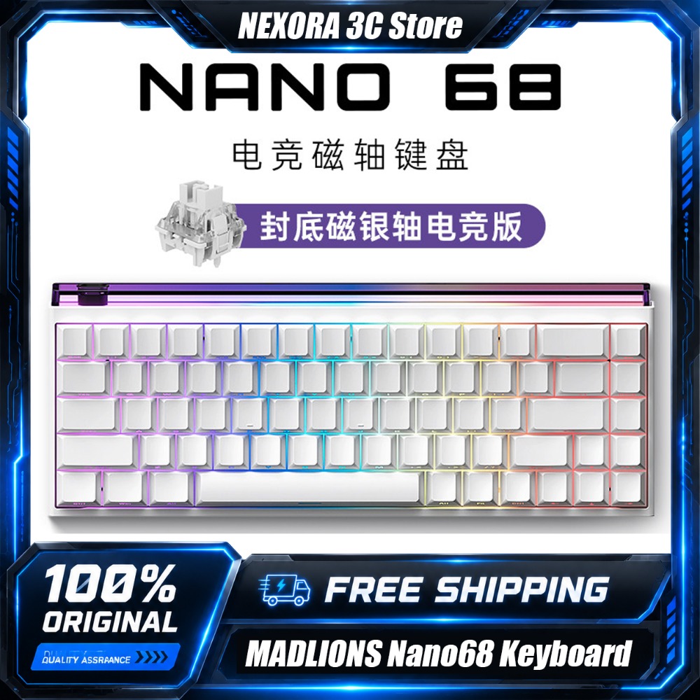 MADLIONS Nano68 Magnetic Switc - Gaming Keyboard Hall Effect Switches ulasan dan harga
