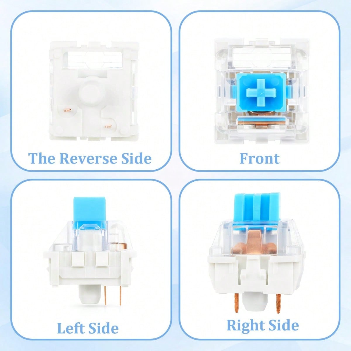 100 Practical Blue Switches, H - Gaming Keyboard Types ulasan dan harga