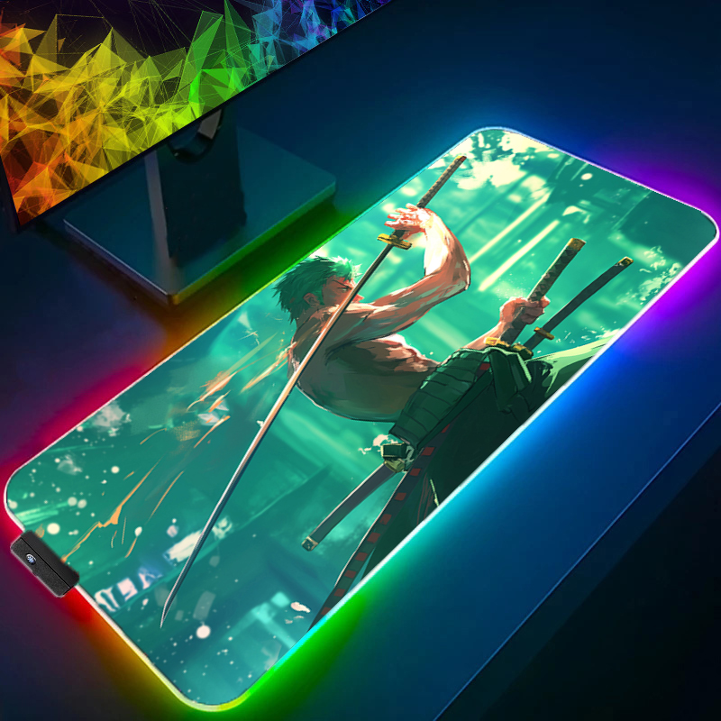ONE PIECE Zoro Mouse Pad RGB G - Gaming Keyboard Theme ulasan dan harga