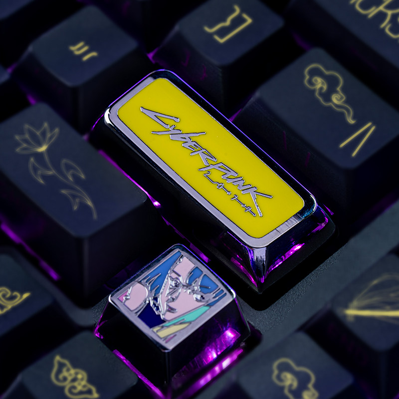 Anime Keycaps Cyberpunk 2077 T - Gaming Keyboard Theme ulasan dan harga
