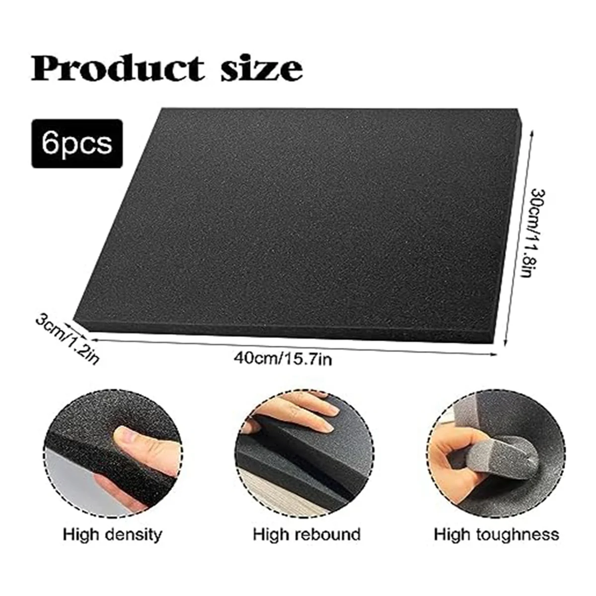 6 PCS Polyurethane Foam Sheets - Polyurethane Foam Sheet ulasan dan harga