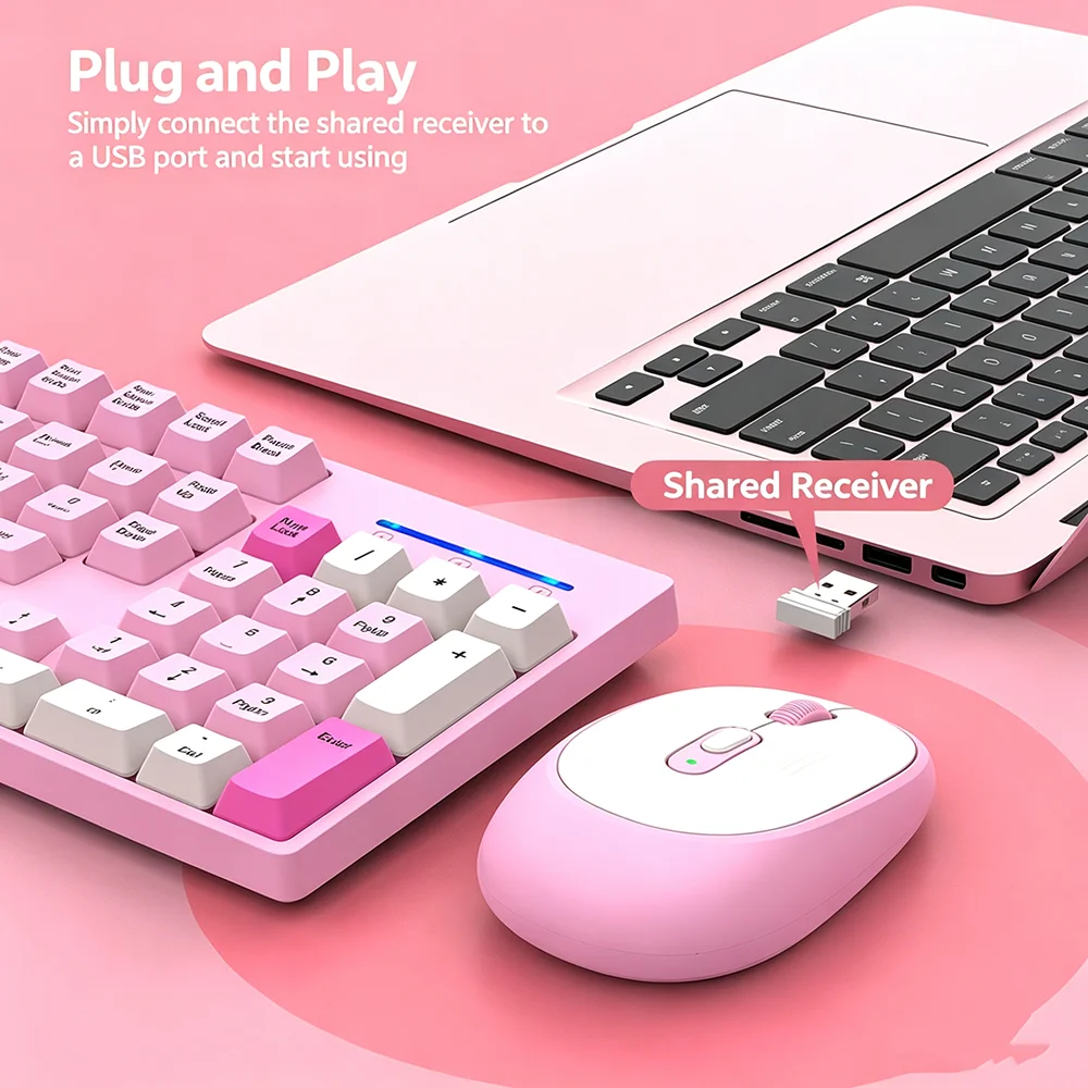 KEBIDUMEI 2.4G Wireless Keyboa - Gaming Keyboard Bluetooth ulasan dan harga