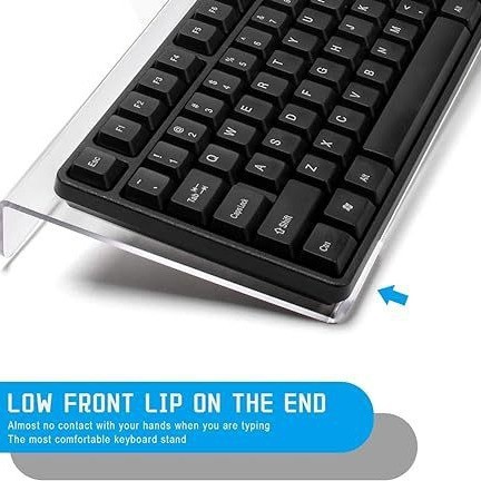 Clear Acrylic Ergonomic Keyboa - Gaming Keyboard Types ulasan dan harga
