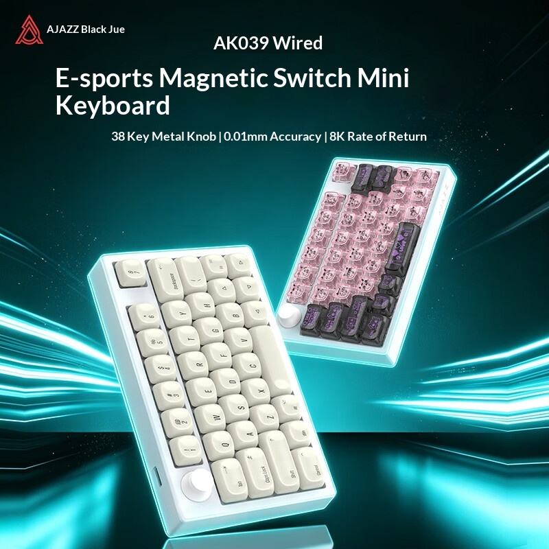 Ajazz AK039 Hall Effect Gaming - Gaming Keyboard Hall Effect Switches ulasan dan harga
