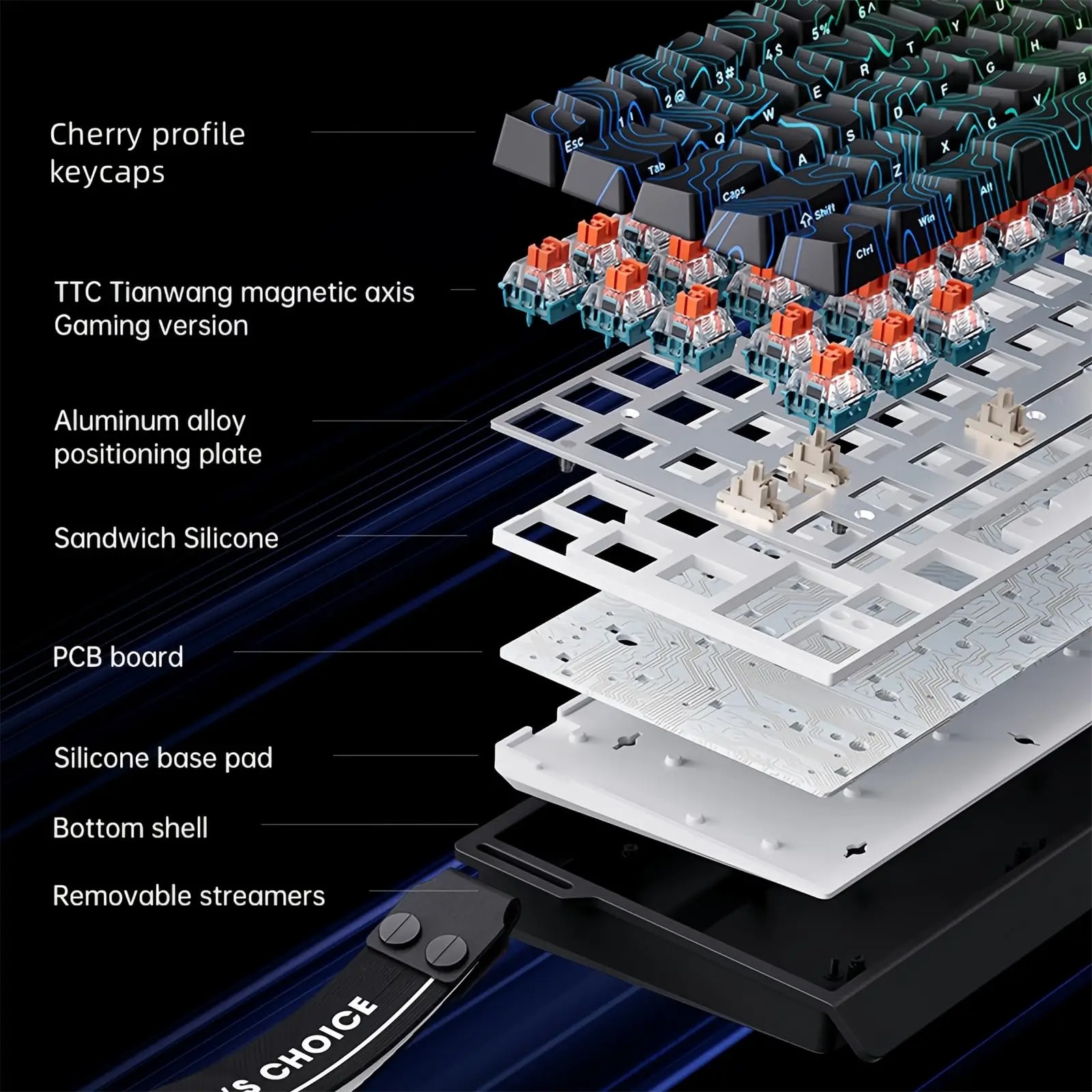 MCHOSE ACE 68 Magnetic Switch  - Gaming Keyboard Hall Effect Switches ulasan dan harga