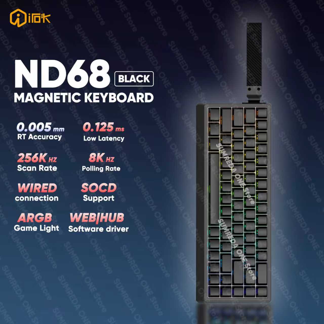 IROK ND68 ND68Pro Hall Effect  - Gaming Keyboard Hall Effect Switches ulasan dan harga